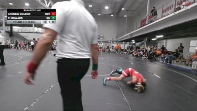 98 lbs Round 5 (6 Team) - Andrew Dolson, Barn Brother WC vs TJ Howard, Iron Horse White