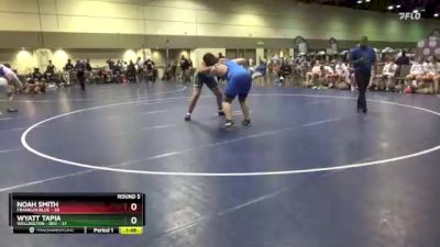 285 lbs Round 5 (10 Team) - Noah Smith, Franklin Blue vs Wyatt Tapia, Wellington - Dev