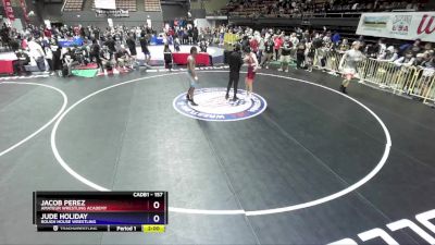 157 lbs 1st Place Match - Jacob Perez, Amateur Wrestling Academy vs Jude Holiday, Rough House Wrestling