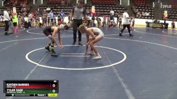 85 lbs Round 3 (6 Team) - Kayden Barnes, Ninja vs Tyler Sage, Metro All Stars