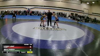 109 lbs 5th Place Match - Bryn Sandhu, Northern Michigan University vs Lynsey Light, Albion