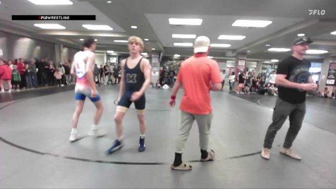 132 lbs Quarterfinal - Isaac Cruz, Idaho vs Justus Briggs, Fighting ...