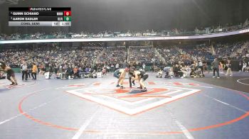 8A 175 lbs Cons. Semi - Quinn Schiano, William Amos Hough High School vs Aaron Sadler, Green Level