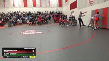 138 lbs Champ. Round 1 - Mario Brienza, Revere vs Gavin O`Keefe, Cvca