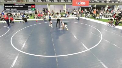 Junior Girls - 120 lbs Cons. Round 2 - Mary Prescott, Pinnacle Wrestling Club vs Holly Thacher, Lawrence Elite Wrestling Club