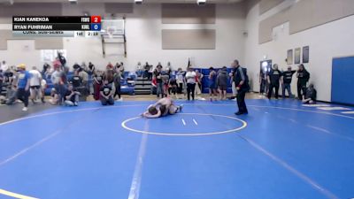 126 lbs Cons. Sub-semis - Kian Kanekoa, Fighting Squirrels Wrestling Club vs Ryan Fuhriman, Kuna Klub