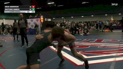 138 lbs Consolation - Dean Anderson, AZ vs Matthew Orbeta, CA