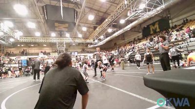 43 lbs Consi Of 8 #1 - Dawson Wise, Tecumseh Youth Wrestling vs Greyson Farmer, Carl Albert