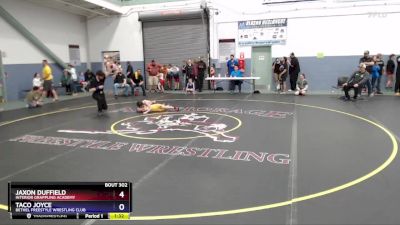 67 lbs Cons. Round 1 - Jaxon Duffield, Interior Grappling Academy vs Taco Joyce, Bethel Freestyle Wrestling Club