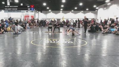 140 lbs Quarterfinal - Saige McCleery, Mat Demon Girls Blue - GK12E vs Delaney Dixon, Wyoming Seminary - GK12E