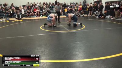 26 lbs Round 2 - Carter Heasley, Hudson vs Quentin Peters, Rockford