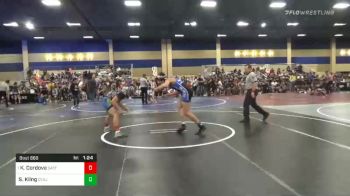 Match - Kaleb Cordova, Safford Wrestling Club vs Sonny Kling, Cvbjj