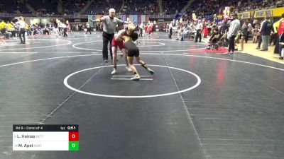 90 lbs Rd 6 - Consi Of 4 - Lincoln Haines, Gettysburg vs Mack Apel, North Allegheny