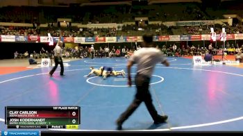 141 lbs Finals (2 Team) - Josh Koderhandt, United States Naval Academy vs Clay Carlson, South Dakota State