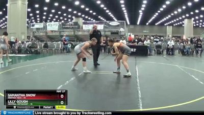 143 lbs Round 1 (16 Team) - Samantha Snow, Indiana Tech vs Lilly Gough, Central Methodist