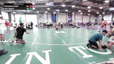 145 lbs Rr Rnd 3 - Branagan Egger, Gritty Grapplers vs Max Benoit, Indiana Outlaws Orange
