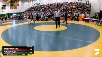 132 lbs Champ. Round 1 - Jimmey Tank Loya, Downey vs Anthony Ruiz, Santa Ana Valley