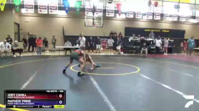 106 lbs Round 5 - Joey Cahill, Moen Wrestling Academy vs Mathew Prine, Moen Wrestling Academy