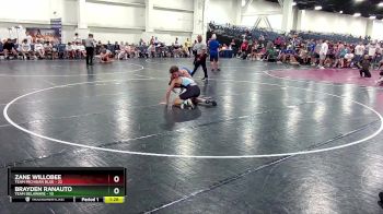 157 lbs Quarters & Wb (16 Team) - Brayden Ranauto, Team Delaware vs Zane Willobee, Team Michigan Blue