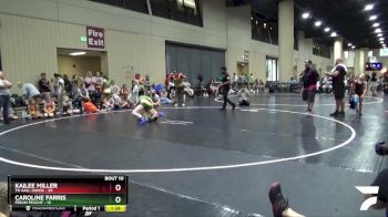 120 lbs Round 4 (6 Team) - Kailee Miller, TN AAU- Havok vs Caroline Farris, Feelin Peachy