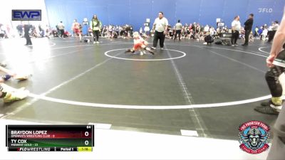 64 lbs Semis (4 Team) - Braydon Lopez, OpenMats Wrestling Club vs Ty Cox, Midwest Gold