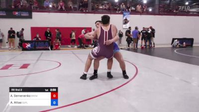 130 kg Rr Rnd 2 - Alex Semenenko, Brown Regional Training Center vs Aden Attao, Suples Wrestling Club