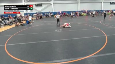 113 lbs Champ. Round 3 - Gavin Allerding, Unattached vs Micah Blaker, Unattached