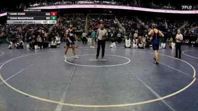 2A 175 lbs Champ. Round 1 - Evan Makepeace, Washington High School vs Zane Dodd, East Gaston