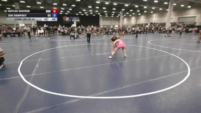 120 lbs Cons. Rd Of 32 - Daylee Watson, Bad Karma Wrestling Club vs Zoe Dempsey, Illinois