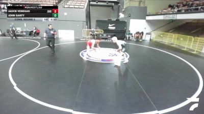 Cons. Round 3 - Jaocb Venegas, Justin Garza High School Wrestling vs John Santy