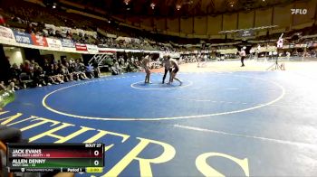 132 lbs Placement (16 Team) - Allen Denny, West-Oak vs Jack Evans, Bethlehem Liberty