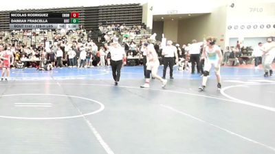 128-H lbs Round Of 32 - Nicolas Rodriguez, East Meadow vs Daimian Frascella, Dirty Birds
