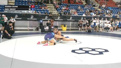 170 lbs Champ. Rd Of 128 - Hannah Crowe, Georgia vs Emily Brixey, Missouri