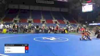 100 lbs Consi Of 32 #2 - Tristan Nitta, Hawaii vs Alexis Miller, Oklahoma