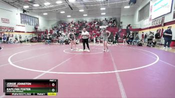 125 lbs 3rd Place Match - Kaitlynn Foster, EXCELSIOR SPRINGS vs Jorgie Johnston, WINNETONKA