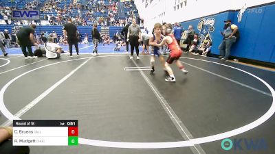 67 lbs Round Of 16 - Creed Bruens, Carl Albert vs Rhett Mudgett, Choctaw Ironman Youth Wrestling