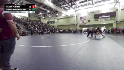 132 lbs Cons. Round 2 - Damon Fuentes, FREMONT vs Christopher Martinez, PANORAMA