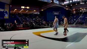 285 lbs Cons. Semi - Benjamin Shue, Bergen Catholic vs Mark Effendian, Faith Christian Academy