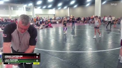 106 lbs Finals (8 Team) - Jonah Casterline, Team Montana Laurel vs Liam Feather, Anchor Wrestling