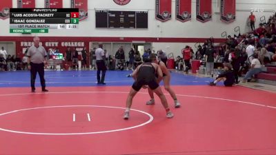 141 lbs 1st Place Match - Isaac Gonzalez, Cerritos College vs Luis Acosta-Tackett, Bakersfield College