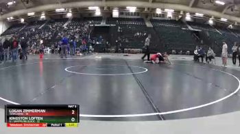 110 lbs Finals (2 Team) - Logan Zimmerman, Team Zapas vs Kingston Loften, G.I. Grapplers Black