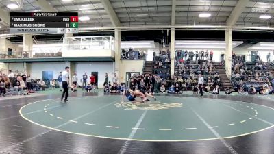 133 lbs 3rd Place Match - Maximus Shore, Tiffin vs Jak Keller, Grand Valley State