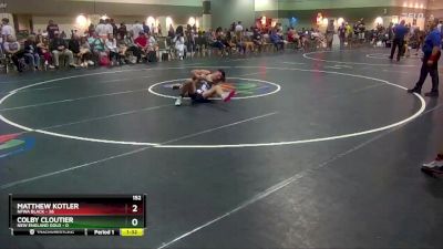 152 lbs Round 1 (6 Team) - Matthew Kotler, NFWA Black vs Colby Cloutier, New England Gold