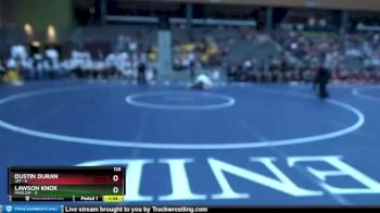 126 lbs Finals (8 Team) - Lawson Knox, Marlow vs Dustin Duran, Jay