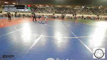 138 lbs Round Of 32 - Olivia Cherry, Shelton Wrestling Academy vs Emily Weathers, Bartlesville Junior High (Girls)
