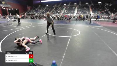 64 lbs Rr Rnd 2 - Roxy White, Thermopolis WC vs Kassie Quade, Heights Wrestling Club MT