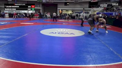 6A 285 lbs Champ. Round 1 - Julian Maddox, Shades Valley vs Bardon King, Homewood Hs