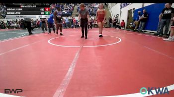 160-HWT lbs Rr Rnd 3 - Abigail Luna, Columbus Wrestling Club vs Brian Love, Vinita Kids Wrestling