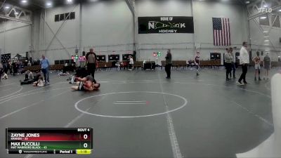 130 lbs Placement (4 Team) - Zayne Jones, Kraken vs Max Fuccilli, Mat Warriors Black