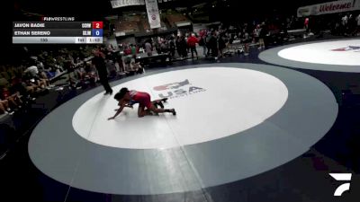 155 lbs Javon Badie, CVWA - Central Valley Wrestling Association vs Ethan Sereno, SJWA - San Joaquin Wrestling Association